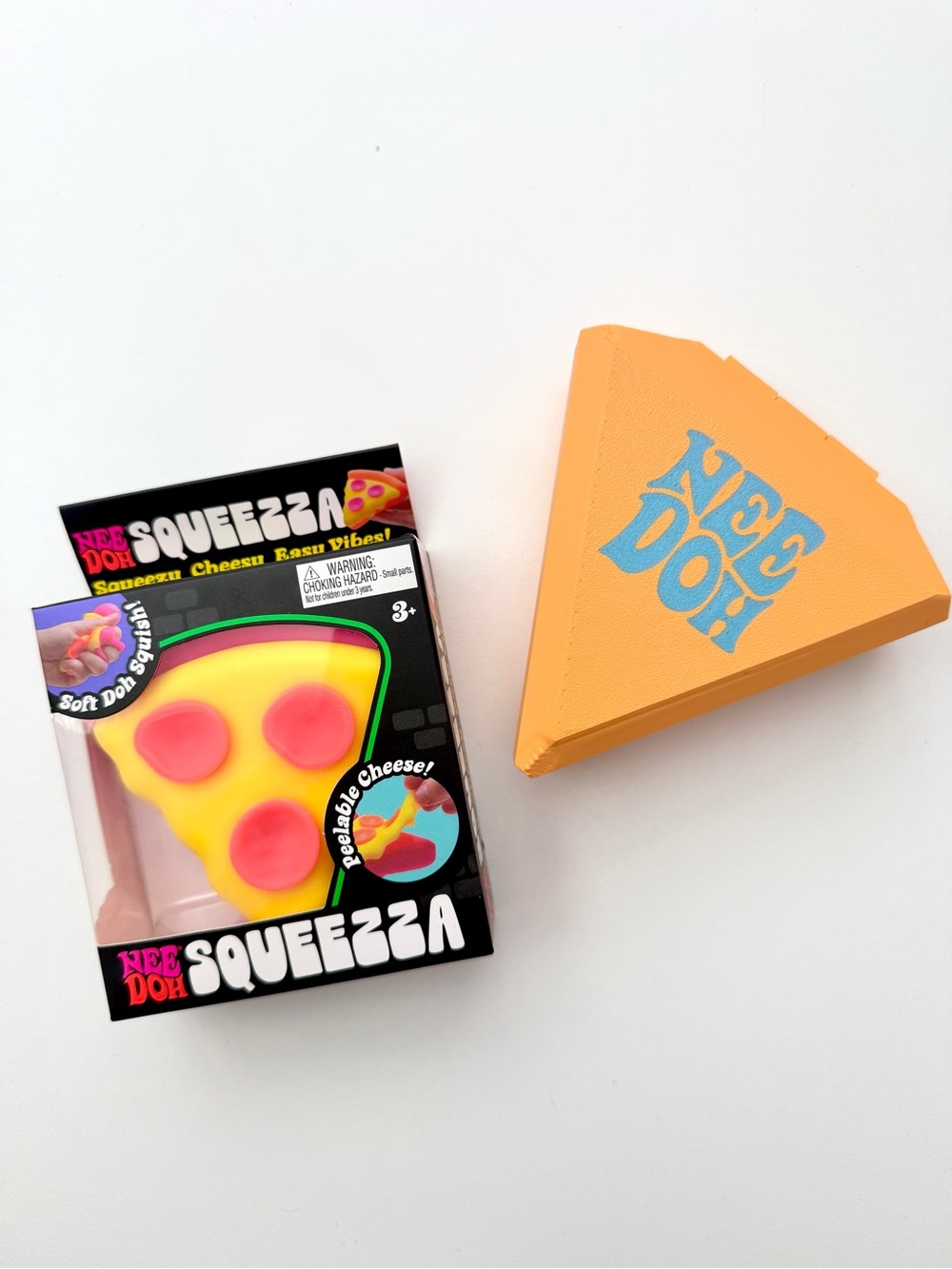 NeeDoh Pizza Squeeza and Glow in the Dark Case.
